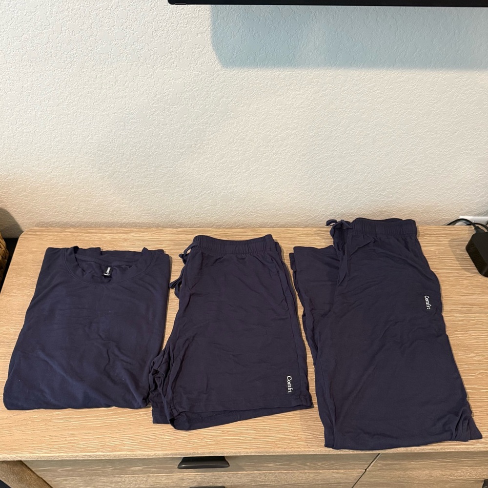Comfrt Cloud Lounge 3-Piece Set - Navy